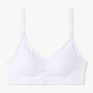Brassière d'allaitement sans coutures et réglable unie 