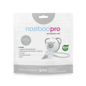 Kit d'accessoires pour mouche-bébé électrique Nosiboo Pro gris 