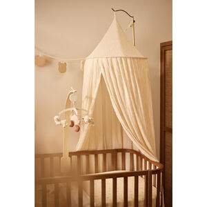 Ciel de lit 245cm Stripe Oatmeal/Hazel 