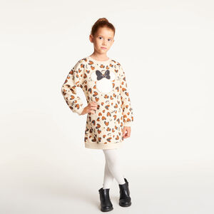 Robe sweat fille imprimé léopard Minnie Disney 