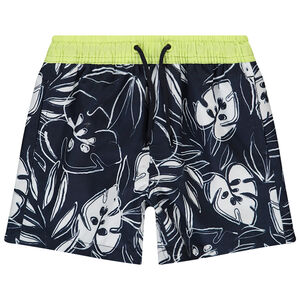 Short de bain imprimé feuillage pour garçon 