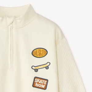 Sweat camionneur bébé garçon patch skate 