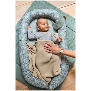 Couverture Lit Basic Knit 100x150cm Nougat/Fleece 