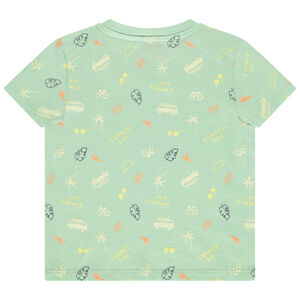 Korte mouwen t-shirt met fantasieprint voor baby jongen 