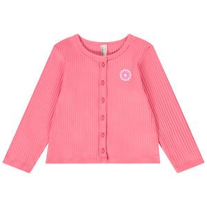 Gilet en maille côtelée pour bébé fille 