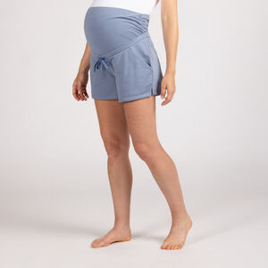 Short de grossesse avec bandeau haut en molleton uni 