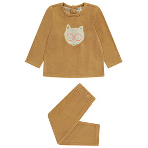 Set van 2 fluweel met print fantasie voor baby jongen 