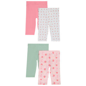 Lot de 4 corsaires fantaisie pour bébé fille 