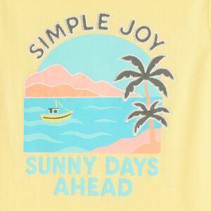 T-shirt manches courtes uni print estival fantaisie pour garçon 