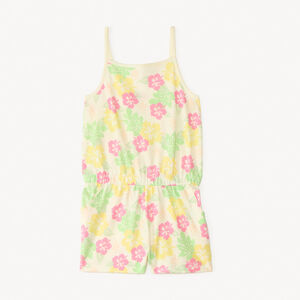 Korte jumpsuit in fantasiedruk voor meisjes 