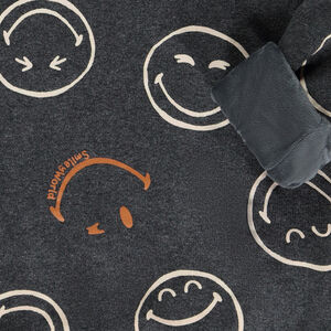 Pull doublé en velours imprimé SmileyWorld pour garçon  