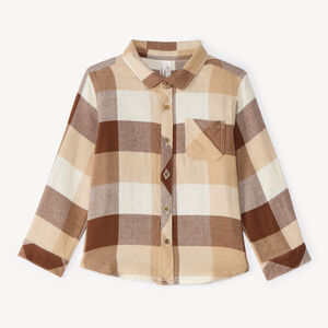 Chemise manches longues à carreaux bébé garçon 