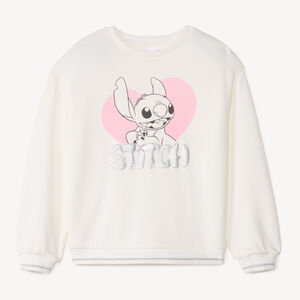 Sweat molleton fille print Stitch Disney 