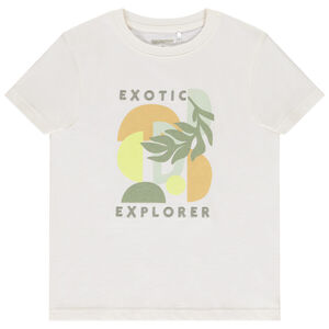 Korte mouwen fantasiet-shirt met borduursel voor jongen 