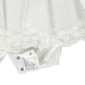 Korte ceremoniejumpsuit met 2-in-1 effect voor meisjes 