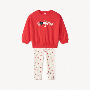 Sweatshirt- en fantasieleggingset voor meisjes 