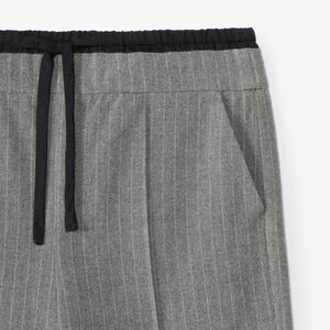 Wijde gestreepte jogging met dubbele taille voor meisjes 