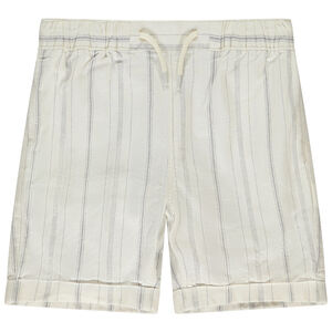 Bermuda en toile rayée pour garçon 