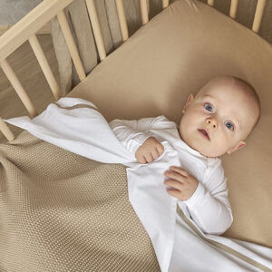 Hoeslaken jersey - Sand - 75x95 cm 