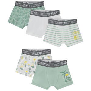Lot de 5 boxers fantaisie garçon 