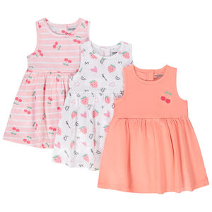 Lot de 3 robes fantaisie pour bébé fille 
