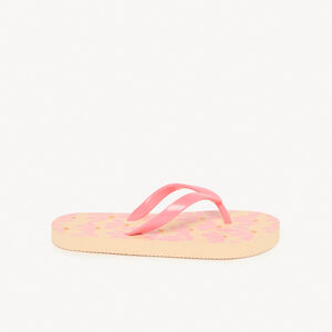Meisjes slippers met bloemenprint en bandje in de maat 