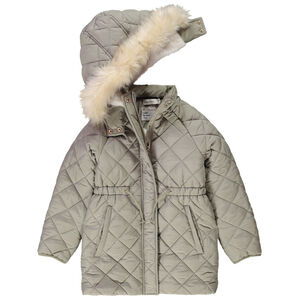 Doudoune matelassée à capuche amovible pour fille 