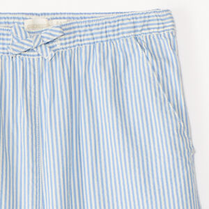 Pantalon large en toile rayée fille 