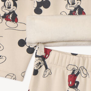 Set met Mickey Disney bedrukte pyjama voor babyjongens met verschillende afwerkingen afhankelijk van de leeftijd. 