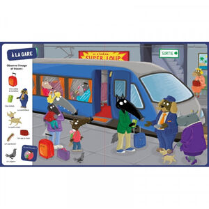 Boek FR P'tit Loup "Cherche et trouve Vive les vacances"2jaar+  