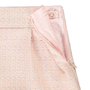 Short en jacquard rose doublé en voile pour fille  