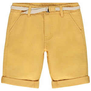 Bermuda met tailleband in twill voor jongen 