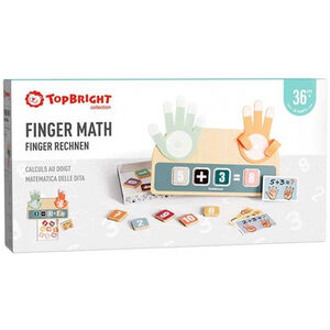 Calculatrice de doigt Finger Math apprendre à calculer jouet en bois 24m+ 