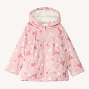 Meisjes regenparka met capuchon en kleurverandering 