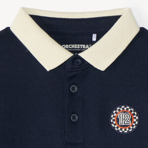 Vintage stijl poloshirt voor jongens met lange mouwen 