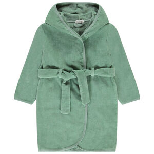 Peignoir en éponge uni avec capuche pour garçon 