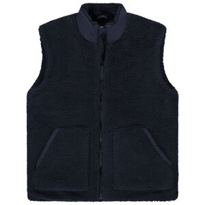 Gilet sans manches uni en polaire avec doublure jersey pour garçon   