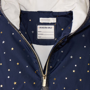 Gewatteerd windjack met sterrenprint voor meisjes 