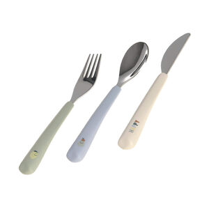 Set van 3 kinderbestekset Happy Fruits Lemon 