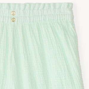 Short uni en double gaze fille 