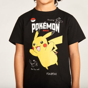 T-shirt manches courtes print Pikachu Pokémon garçon 
