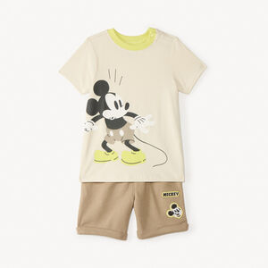 Korte set van 2 delen t-shirt + bermuda Mickey Disney voor jongens baby 