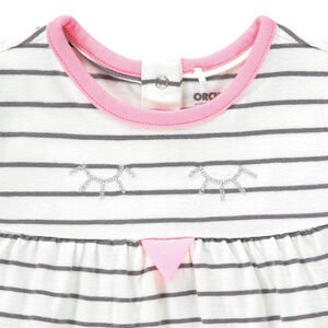 Drie-delige set met tuniek, vest en legging voor meisjes 