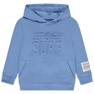 Sweatshirt met fantasie fleece en kap voor jongen 