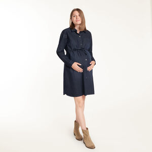 Zwangerschapsdenim blouse jurk 