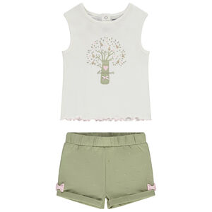 2-delige set voor baby meisjes 