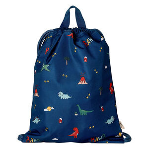 Sac à dos à cordon imperméable Blue Dino 