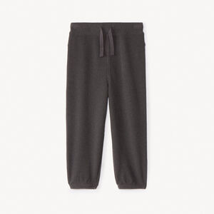 Jogging van een effen velours voor babyjongen 