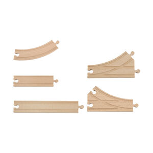 Set d'extension de rails pour train en bois 9 pièces 