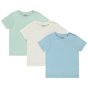 Set van 3 t-shirts korte mouwen gom print voor baby jongen 
